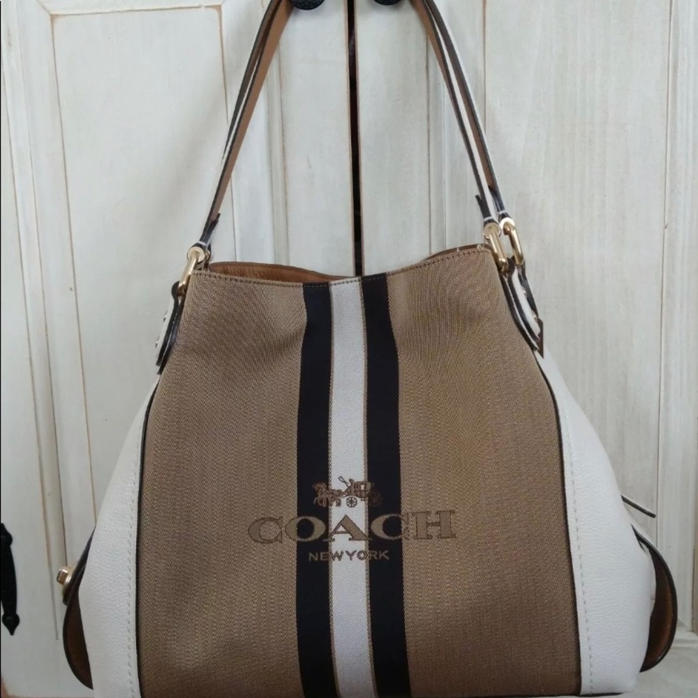 COACH 69815 HORSE CARRIAGE JACQUARD EDIE 31 Chalk